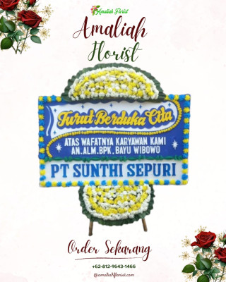 Papan Bunga Duka di Balongpanggang