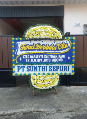 Papan Bunga Duka di Balongpanggang