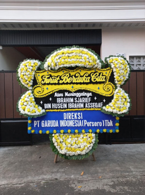 Papan Bunga Duka di Balongpanggang